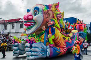 Follow giant carrozas through Pasto's streets