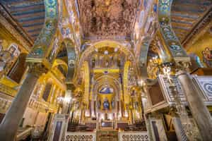 Walk inside The Palatine Chapel, Palermo