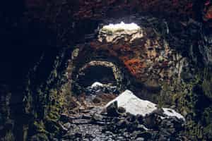 Descend into a Reykjanes lava tube