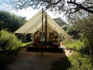 Beautiful tented accommodation.