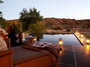 Private heated plunge pool