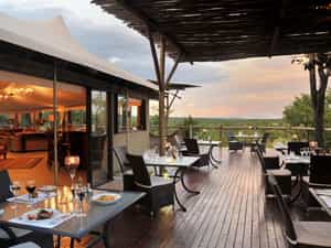 The spacious deck, ideal for al-fresco dining