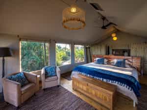 A comfortable double guest tent