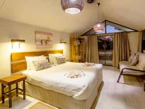 The luxury interior of the units at Etosha Village