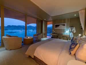 Guest tent interior