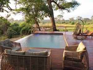 Enjoy sun-downers and watch the game