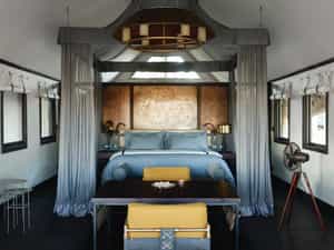 Featuring a twin or king size bed, mosquito net and reading lights