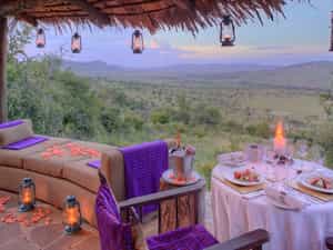 View a diversity of resident wildlife in the valley below from your private veranda