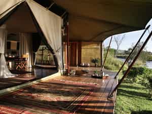 Ngare Serian client marquee on the river