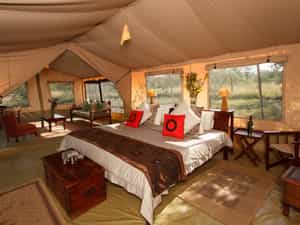 Suite with bedroom and lounge.