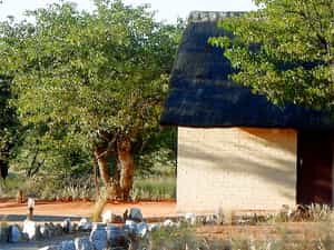 Park your car right next to your bungalow @ Kamanjab Rest Camp