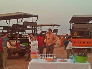 Game drive with sundowner enroute