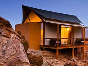 Constructed with wood and canvas and each with magnificent views