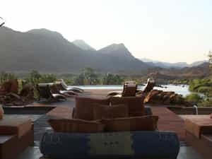 Lounge areas with stunning views