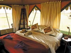 Our upscale tented camp, set out in the Serengeti ecosystem