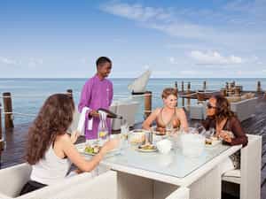 enjoy al fresco lunch on the Jetty