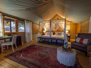 Tent interior