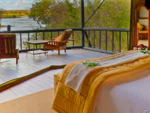 View from one of our Seven Rooms overlooking the Zambezi River