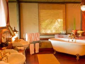Romantic Bathroom with Ball and Claw Bath
