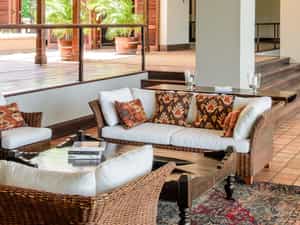The main lodge resembles one big verandah, offering various intimate corners