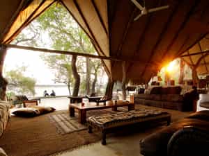 Lots of comfy spots to it and read a good book, or watch Africa go about it's business in front of you.