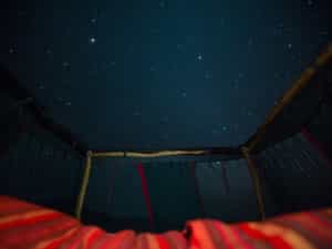 Sleeping under the African night sky