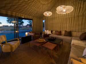 A cosy indoor lounge in the main area