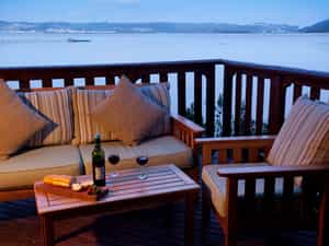 Sit and relax on the wrap around deck