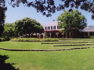 the spacious garden