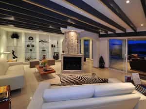 Indoor Guest Lounge with fire place, Library and Reading Room