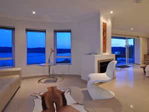 The suites are wonderfully roomy and all have a fantastic view over the lagoon of Knysna.