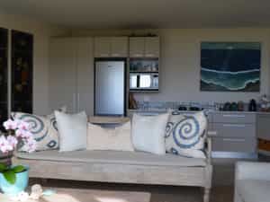 Open plan lounge and kitchen with everything you need for a perfect stay.
