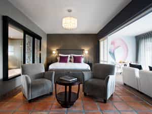 Poolside Bedroom area