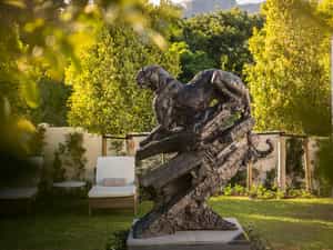 Artwork at Leeu House