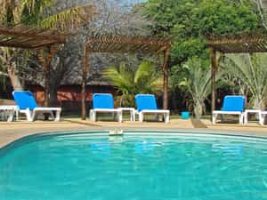 Cool off in the swimming pool and spend some time at the sunset deck.