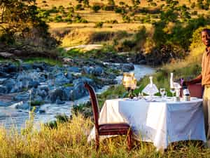 Dining out by the river
