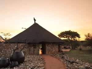 Entrance to the lodge