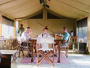 The Mess tent is the heart of camp