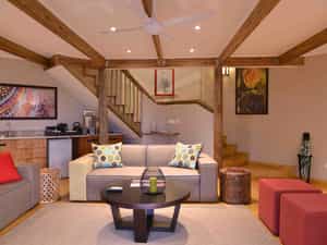 Spacious lounge area