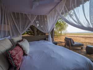 Guest tent interior