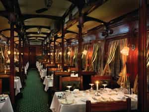 There are always two dining cars whenever there are more than 46 passengers travelling on the train as there is one-sitting for lunch and dinner