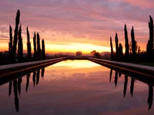 Evening View of the Reflection Pond