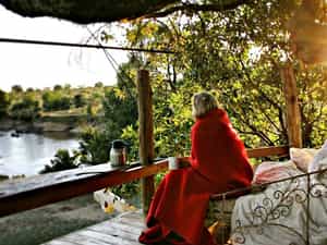 Coffee on the day bed