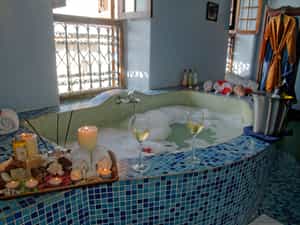Take a bath on your huge tub