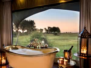 Duba Plains Guest Tent Brass Bath