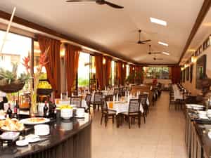 Our 100-seater restaurant Serves breakfast from 6:30 until 10:00, lunch from 12:00 until 15:00 and dinner from 18:30, with last order taken at 22:00. 