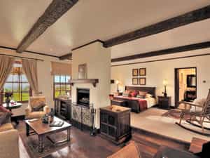 A cottage suite designed with comfort and elegance in mind