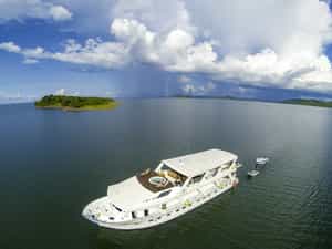 A bird's eye view of the Matusadona, cruising along the shores of the Matusadona National Park.