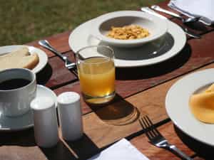 At Glen Lorne Lodge you can choose to have your breakfast in our beautiful Garden