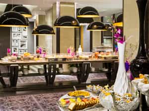 March Restaurant Breakfast Set-up